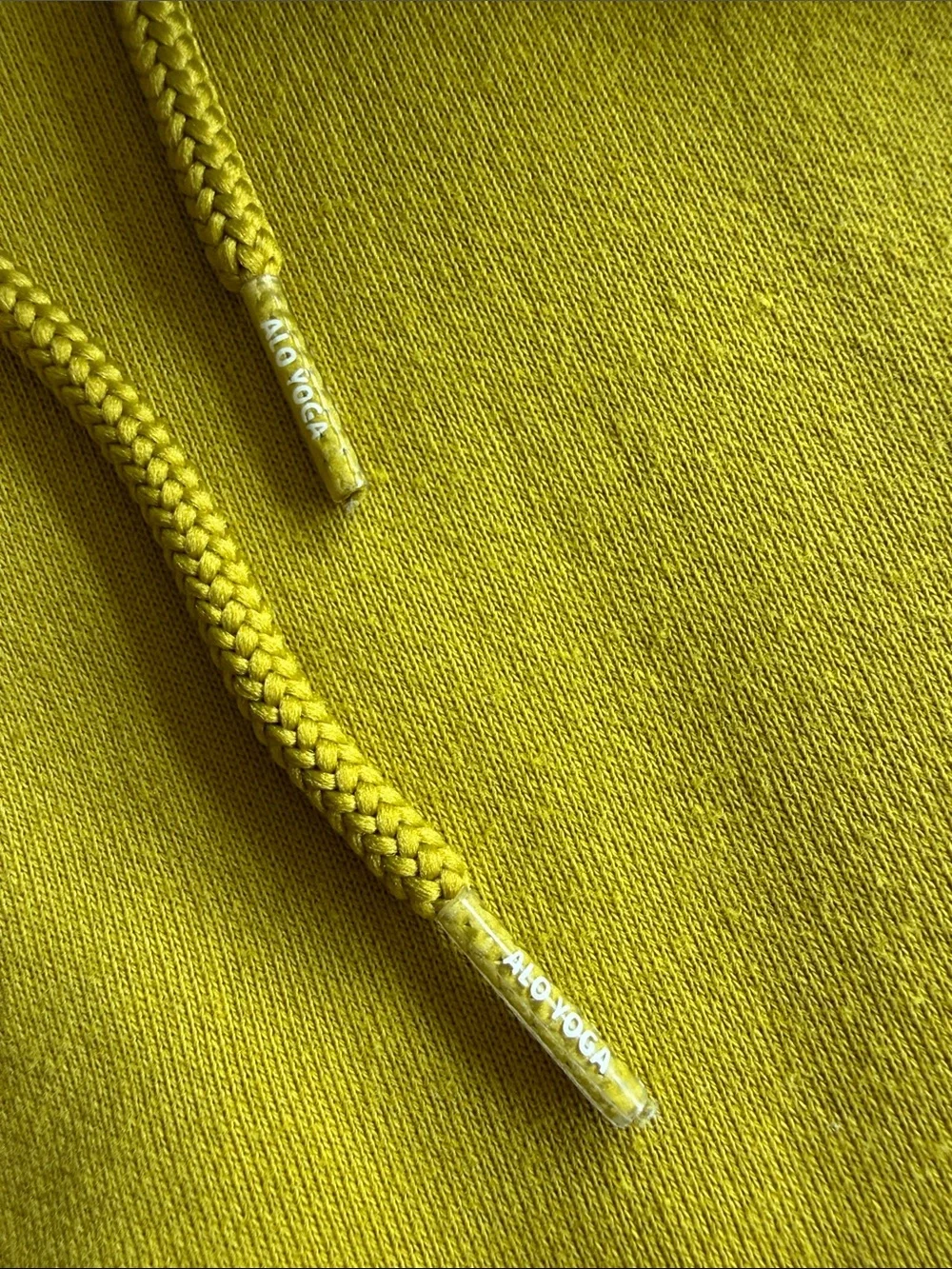 Alo Yoga Vintage Bae Hoodie in Chartreuse, size Small